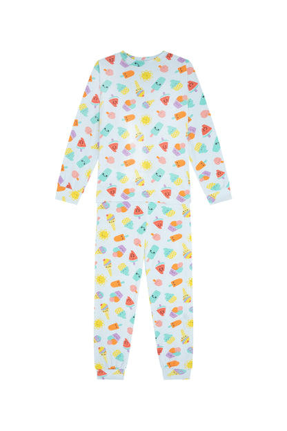 Pijama Algodón Niños Dos Piezas Paletas