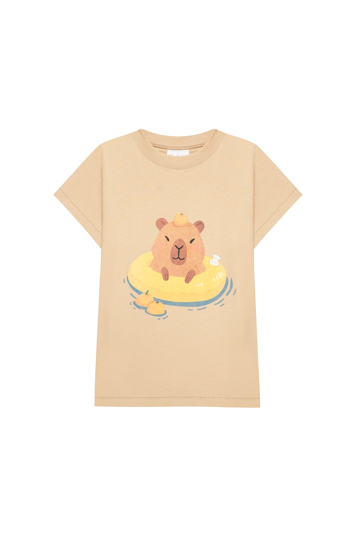 Camiseta Algodon Niños Camel Capibara