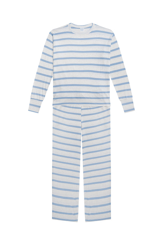 Pijama Maya Rayas Cielo