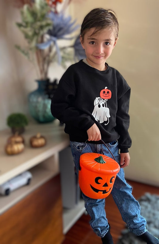 Saco Niños Fantasma Halloween Negro