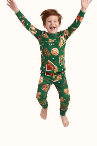 Pijama Niño Casita Jengibre En Piel de Durazno