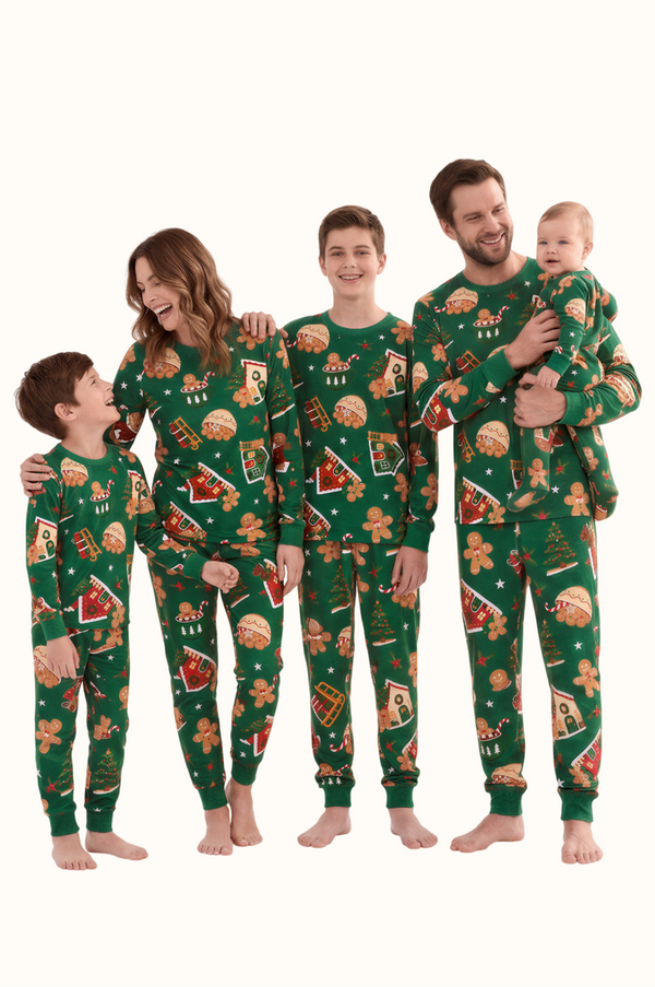 Pijama Adulto Casita Jengibre En Piel de Durazno Dos Piezas