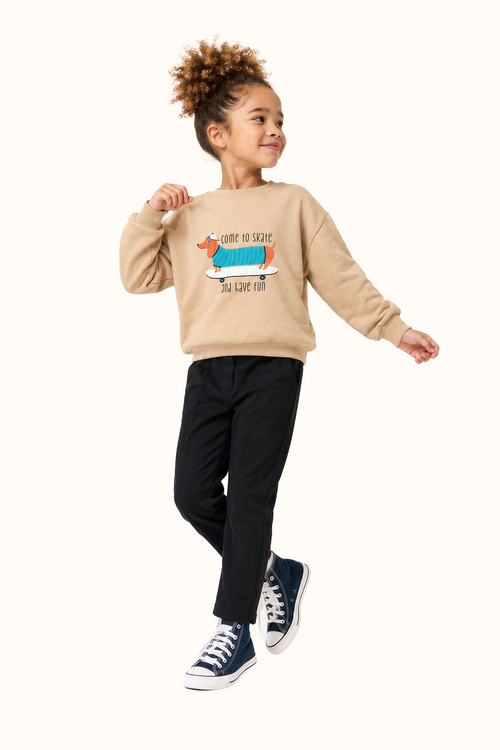 Saco Niños Camel Perro Patineta