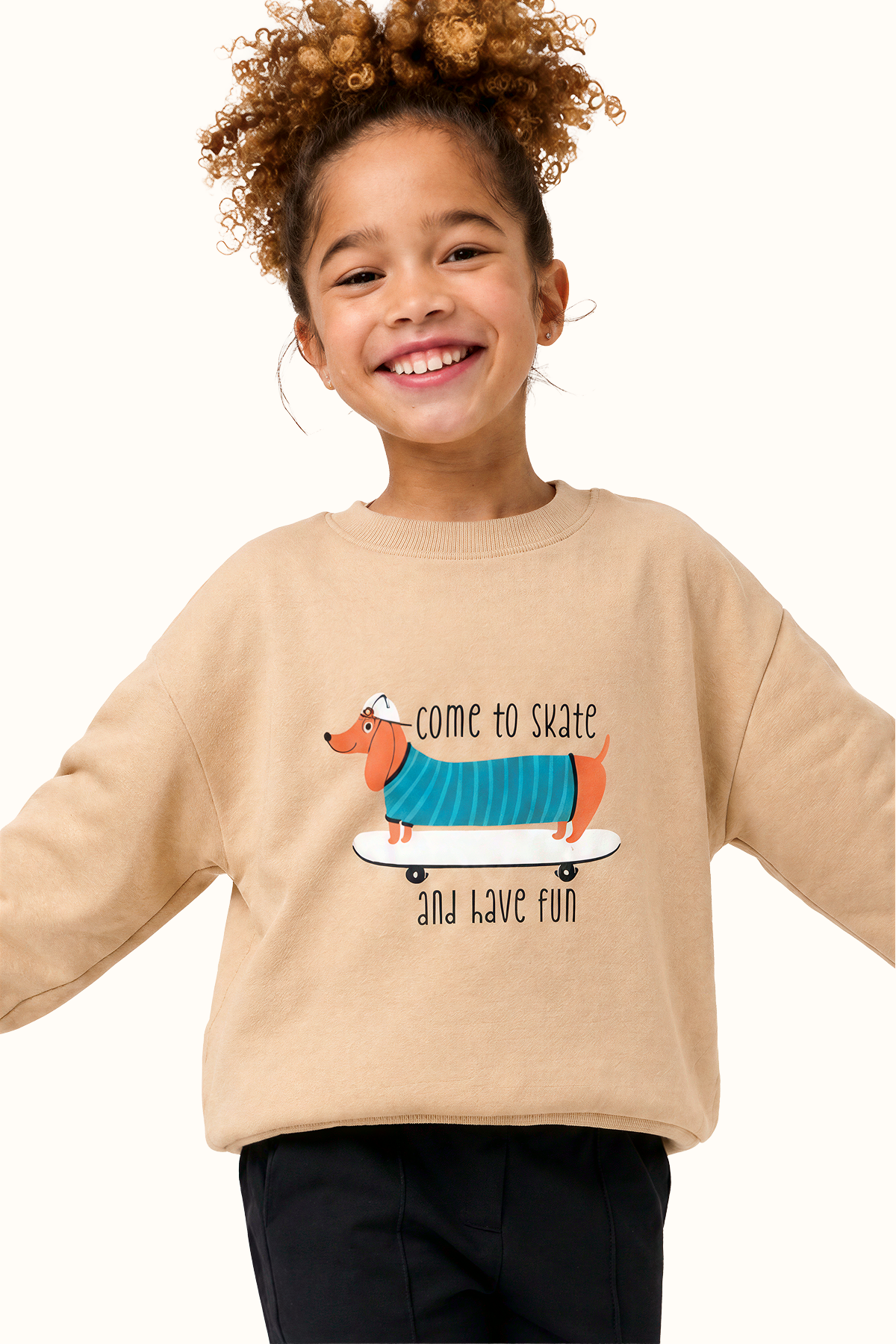 Saco Niños Camel Perro Patineta