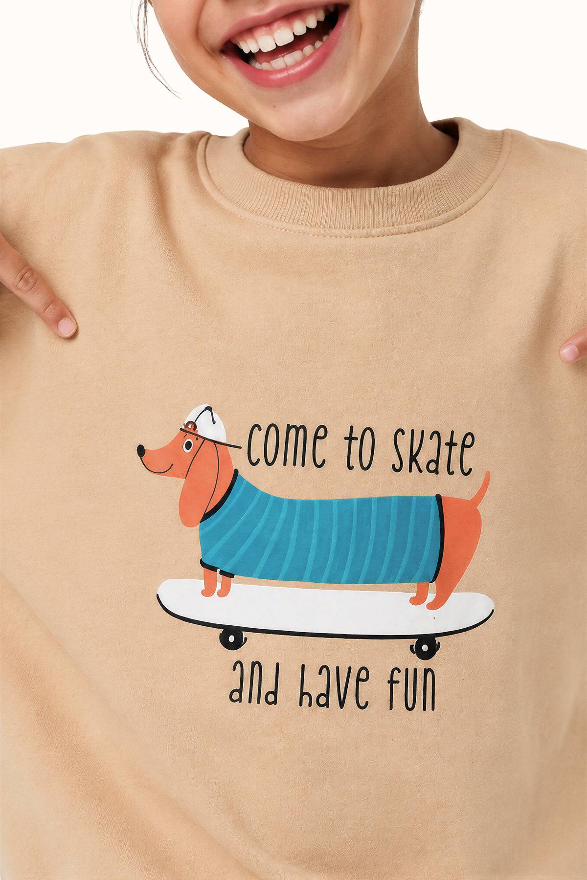 Saco Niños Camel Perro Patineta