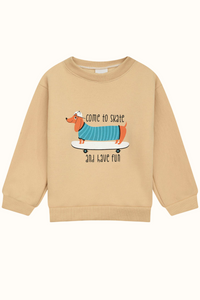 Saco Niños Camel Perro Patineta