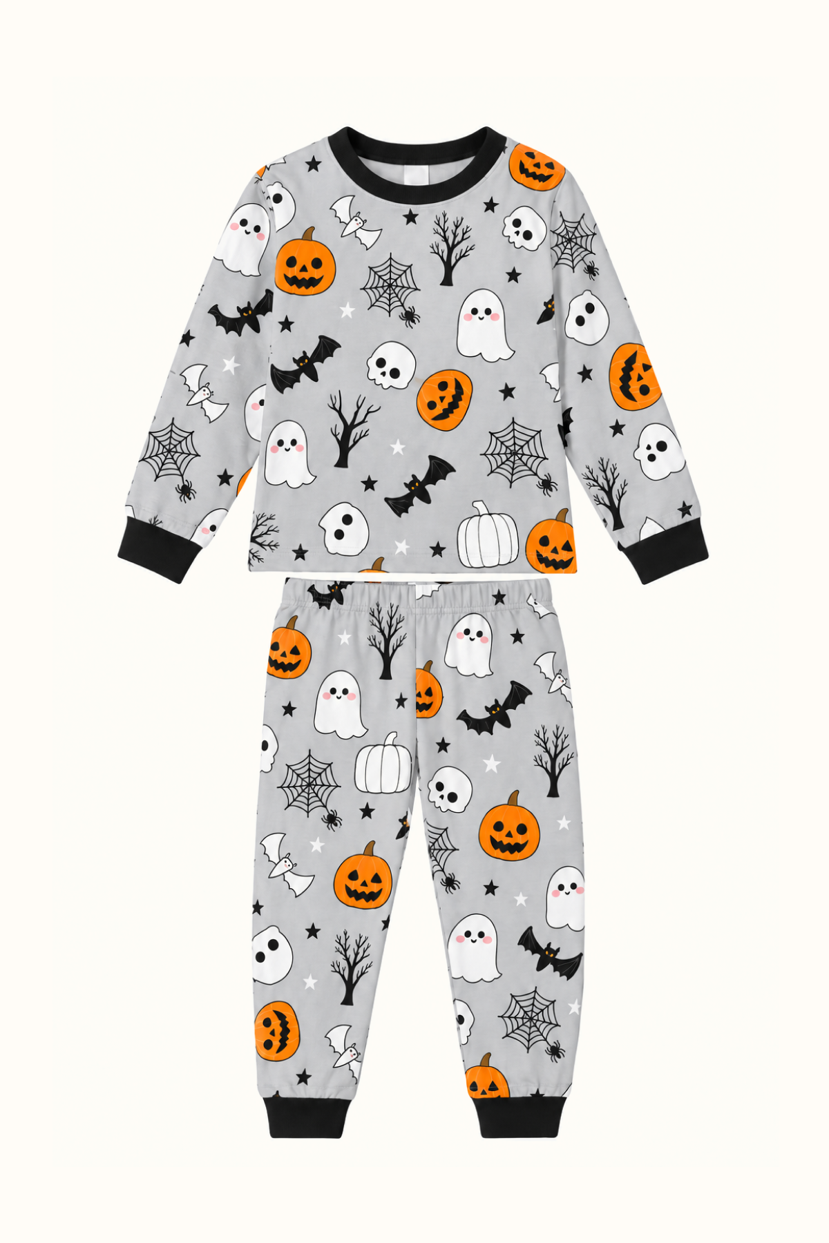 Pijama Piel de Durazno Niños Spooky Halloween