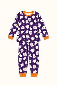 Pijama Piel de Durazno Niños Boo Halloween