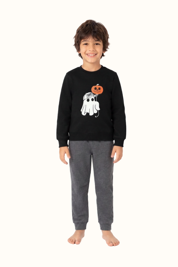 Saco Niños Fantasma Halloween Negro