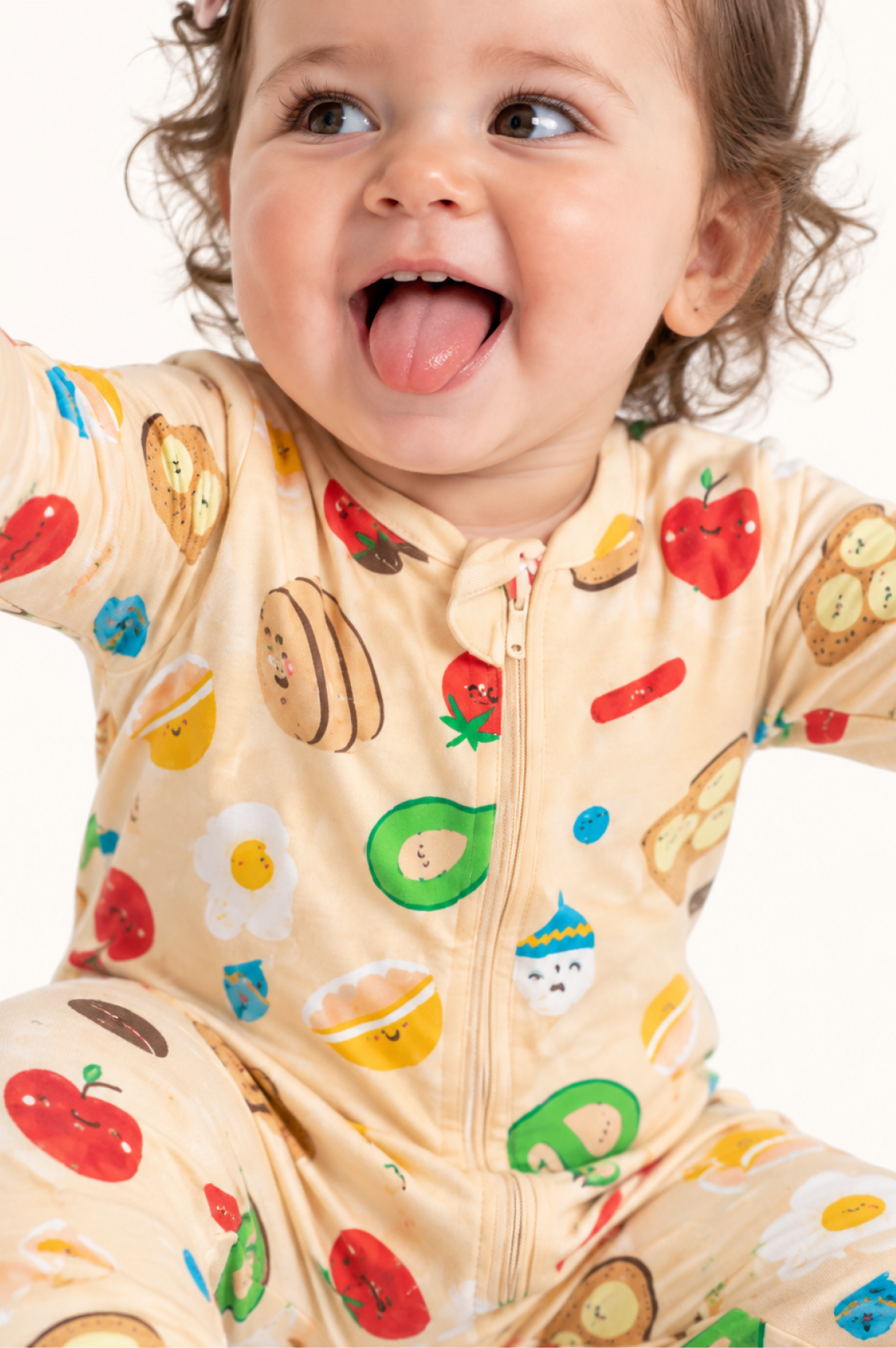 Pijama Bebe Enteriza Desayuno en Fleece