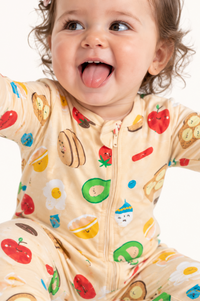 Pijama Bebe Enteriza Desayuno en Fleece