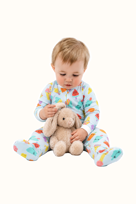 Pijama Algodón Bebe Enteriza Paletas
