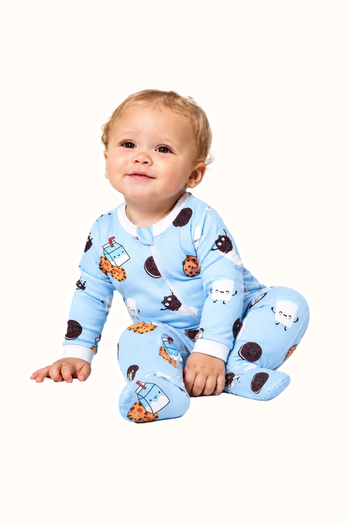 Pijama Bebe Enteriza Galletas en Piel de Durazno