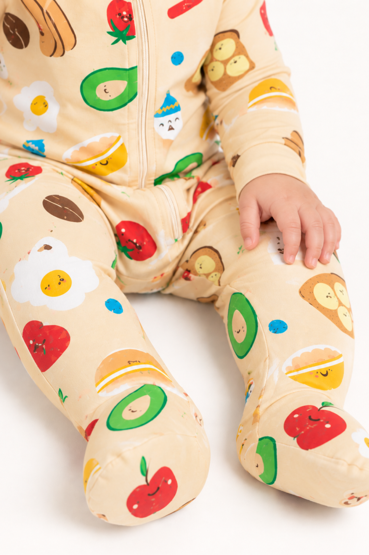 Pijama Bebe Enteriza Desayuno en Fleece