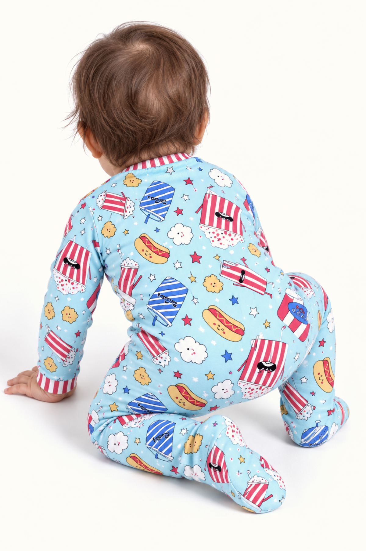 Pijama Bebe Enteriza Crispetas en Algodón