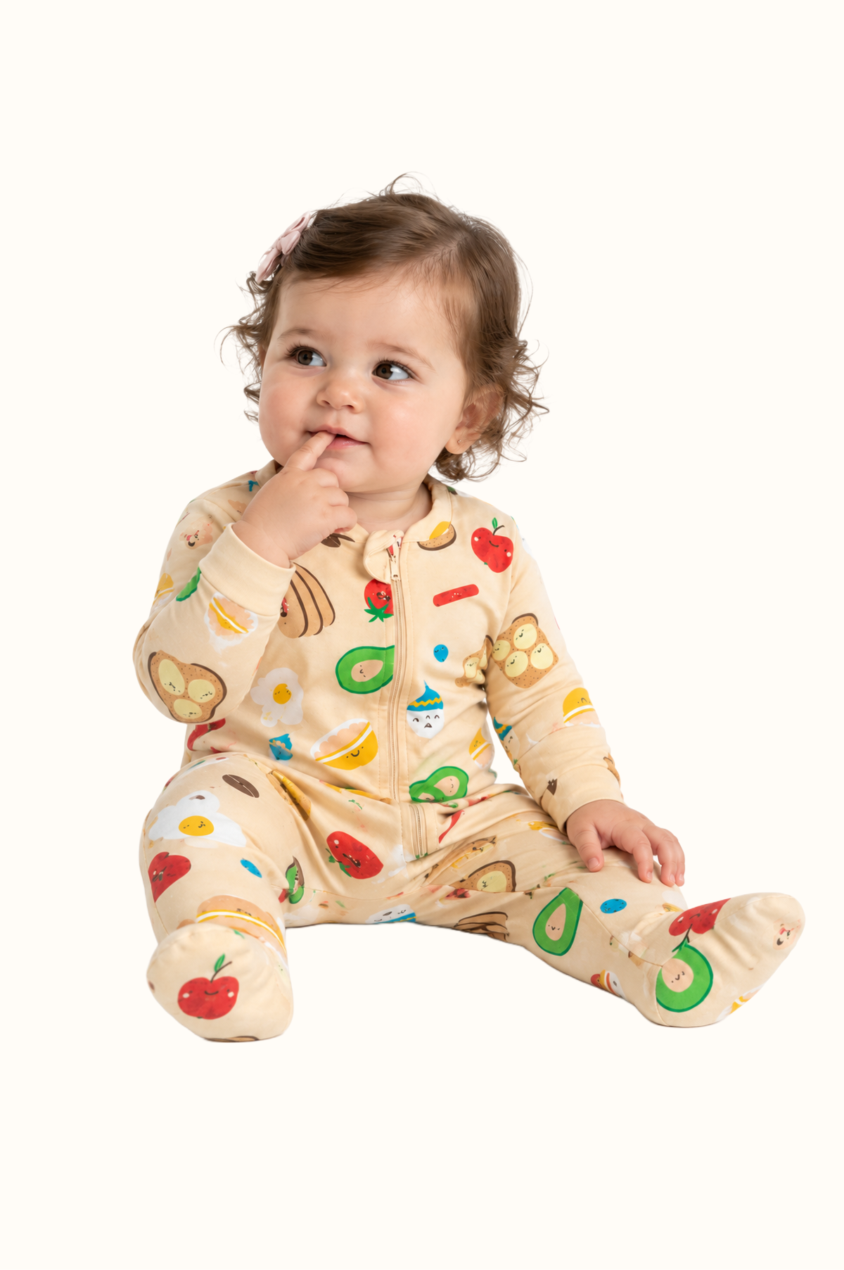 Pijama Bebe Enteriza Desayuno en Fleece